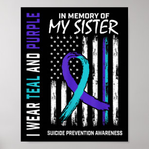 In Gedenken an meine Schwester Selbstmordbewusstse Poster