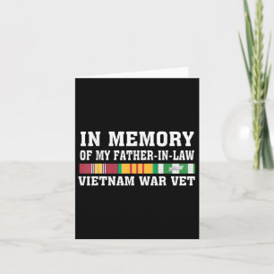 In Gedenken an meinen Schwiegervater Vietnam Veter Karte
