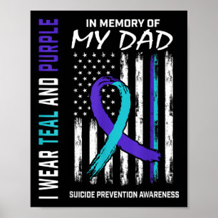 In Gedenken an Papa Selbstmordbewusstsein Präventi Poster