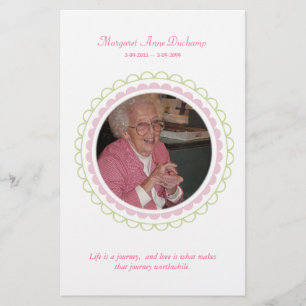 In Gedenken Liebe Erinnerung Trauerfoto Handout