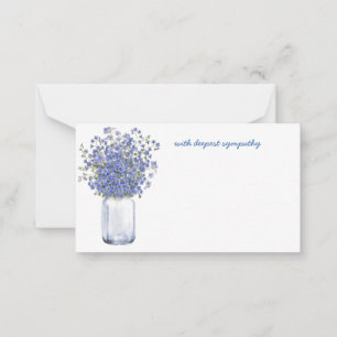 In Gedenken Mitgefühl Gedenkengel Florist-Karte Mitteilungskarte
