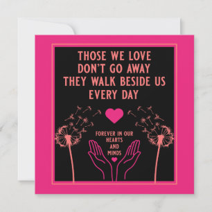 In Gedenken Trauer Und Verlust Foto Druck Karte