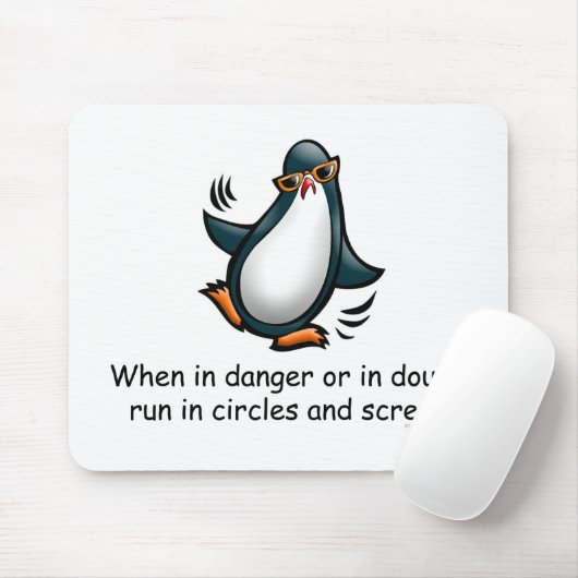 In Gefahr oder im Zweifel Mousepad (Mit Mouse)