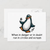 In Gefahr oder im Zweifel Postkarte (Vorne/Hinten)