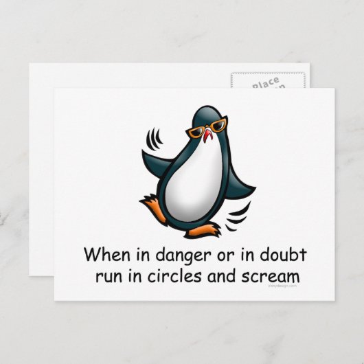 In Gefahr oder im Zweifel Postkarte (Vorne/Hinten)