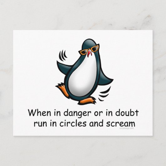 In Gefahr oder im Zweifel Postkarte (Vorderseite)