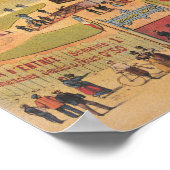 In Gefangenschaft gehaltene Ballonfahrten auf eine Poster (Ecke)