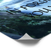 IN GEGENWÄRTIGKEIT FINDEN SIE FRIEDEN... Religious Poster (Ecke)