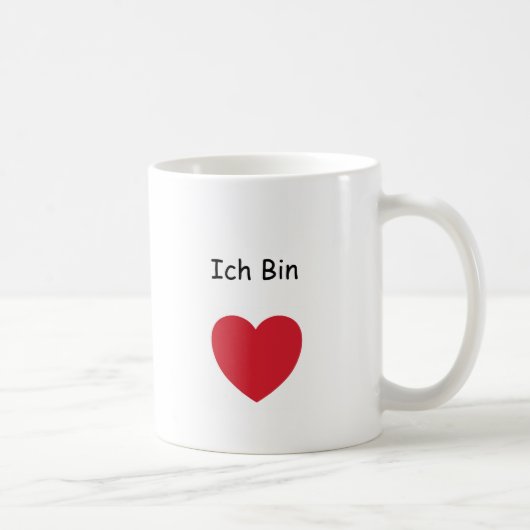 In German this 11 oz. classic coffee mug Kaffeetasse (Rechts)