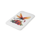In Geschenkpapier Eingewickelte Libelle Badematte (Schrägansicht)