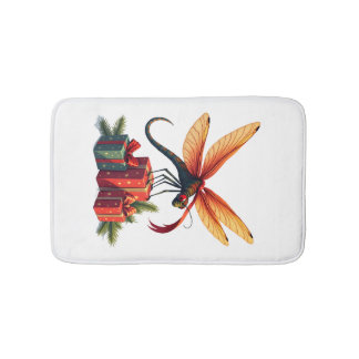 In Geschenkpapier Eingewickelte Libelle Badematte