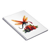In Geschenkpapier eingewickelte Libelle Notizblock (Rechte Seite)