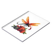 In Geschenkpapier eingewickelte Libelle Notizblock (Linke Seite)