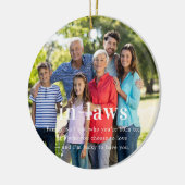 In-Gesetze | Sentimental Foto Keepake Weihnachten Keramik Ornament (Links)