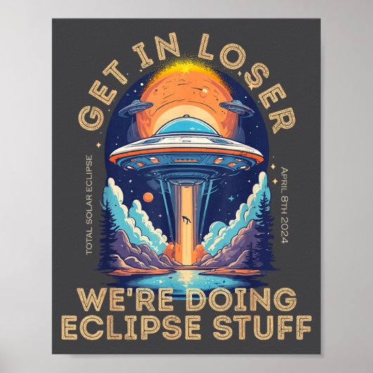 In Get Loser Alien Abduktion Solar Poster (Vorne)