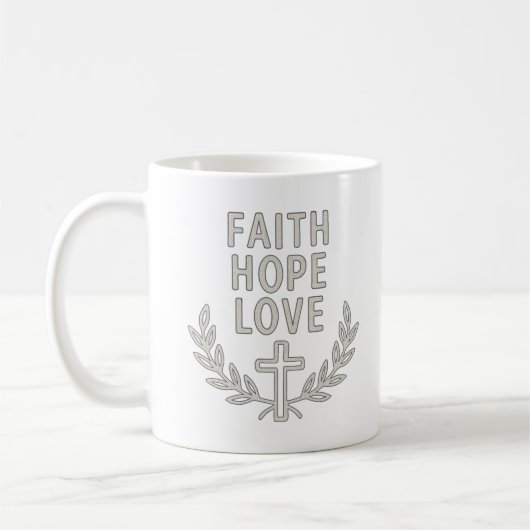 In Gnade verwurzelter Becher Kaffeetasse (Links)