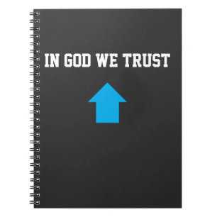 In God We Trust – Faith & Hope Ästhetik Notizblock