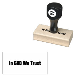 In GOD We Trust Gummistempel