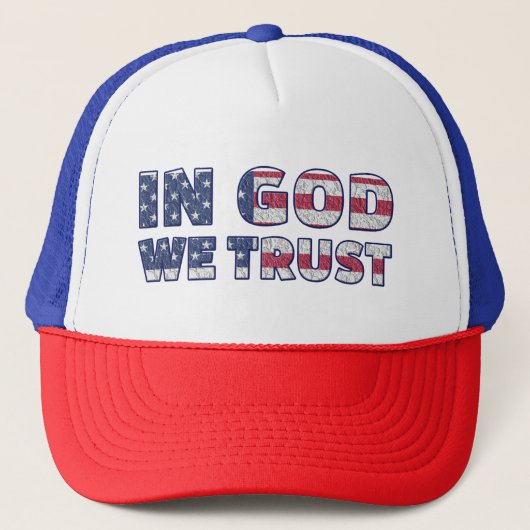 In God We Trust Hat Truckerkappe (Vorderseite)