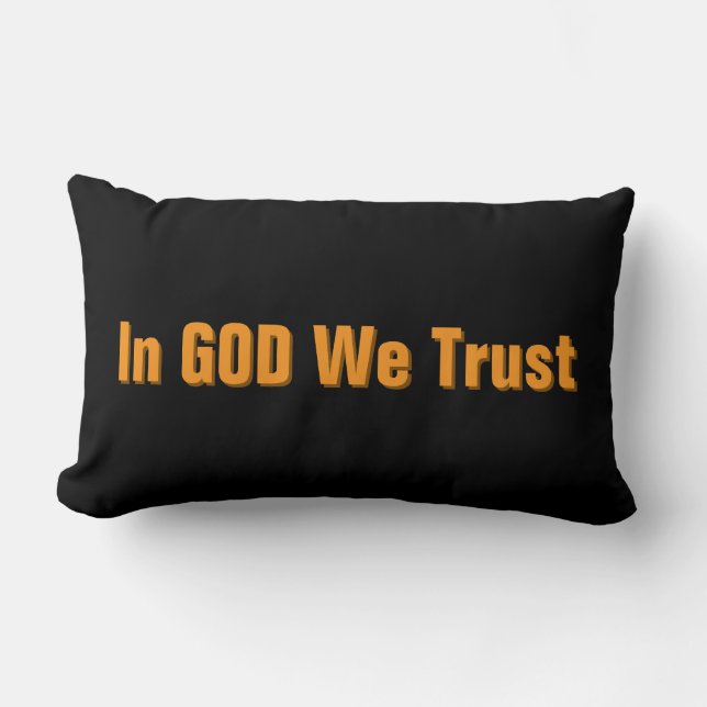 In GOD We Trust Lendenkissen (Vorderseite)