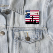 In God We Trust Prag USA Flag Button Button (Beispiel)