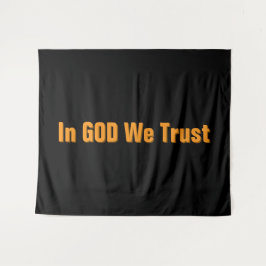 In GOD We Trust Wandteppich