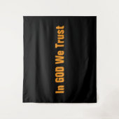 In GOD We Trust Wandteppich (Vorderseite)