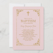 In goldrosa gekleidet, religiöse Einladung (Vorderseite)