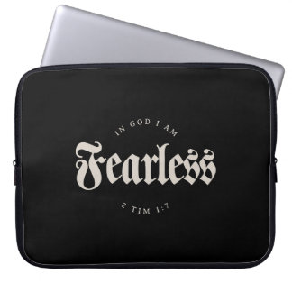 In Gott bin ich furchtlos 2 Tim 1:7 Christlich Laptopschutzhülle