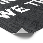 In Gott vertrauen wir dem Art Poster (Ecke)