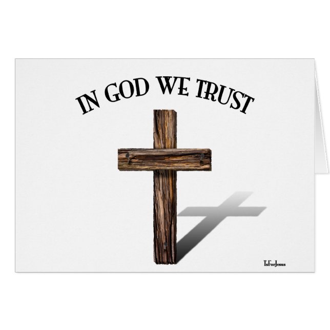 In Gott vertrauen wir dem robusten Kreuz (Vorderseite (Horizontal))