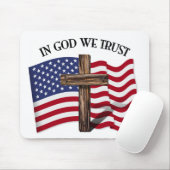 In Gott vertrauen wir dem widerspenstigen Kreuz un Mousepad (Mit Mouse)