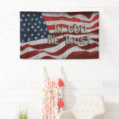 In Gott vertrauen wir der rustikalen Stallbehörde  Banner (Insitu)