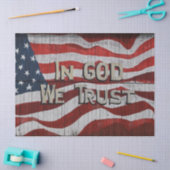 In Gott vertrauen wir der rustikalen Stallbehörde  Seidenpapier (Basteln)