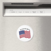 In Gott vertrauen wir der US-Flagge Magnet (In Situ (Geschirrspüler))