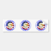 In Gott vertrauen wir Eagle Flag Round classic Bum Autoaufkleber (Vorne)