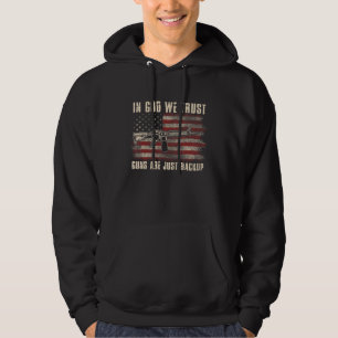 In Gott vertrauen wir Gewehre sind nur die Sicheru Hoodie