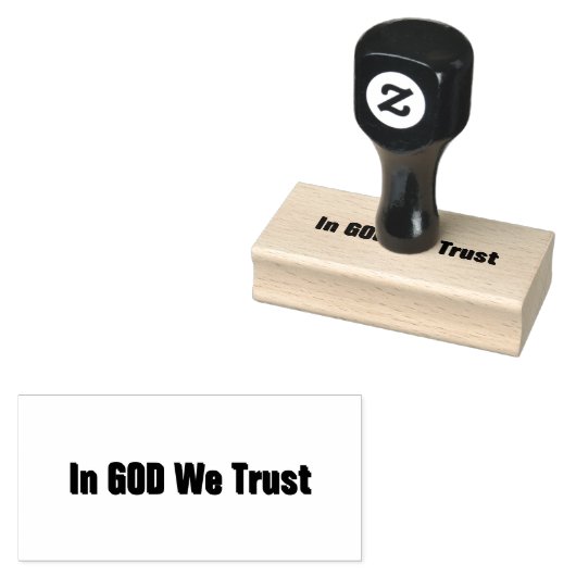 In Gott vertrauen wir Gummistempel (Stempel)
