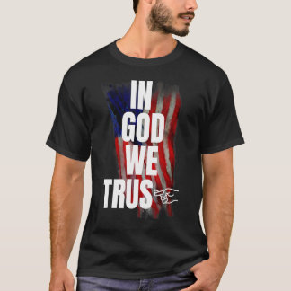 in Gott vertrauen wir nicht texas Schule Flaggen R T-Shirt