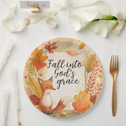 In Gottes Gnade fallen Pappteller (Hochzeit)