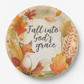 In Gottes Gnade fallen Pappteller (Vorderseite)