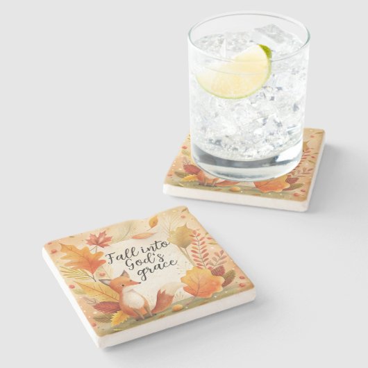 In Gottes Gnade fallen Steinuntersetzer (Seitenansicht)