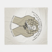 In Gottes Händen Fleecedecke (Vorderseite (Horizontal))