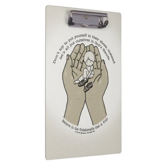 In Gottes Händen Klemmbrett (Rechts)