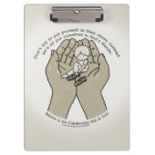 In Gottes Händen Klemmbrett (Vorderseite)