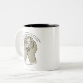 In Gottes Händen Zweifarbige Tasse (Vorderseite Links)