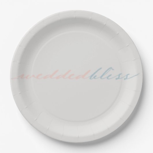 in Gottes Liebe Hochzeitspapier Pappteller (Vorderseite)