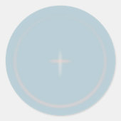 in Gottes Liebe Wedding Classic Round Sticker (Vorderseite)