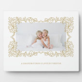 In Grandmother's Love Ornate Frame Fotoplatte (Vorderseite)