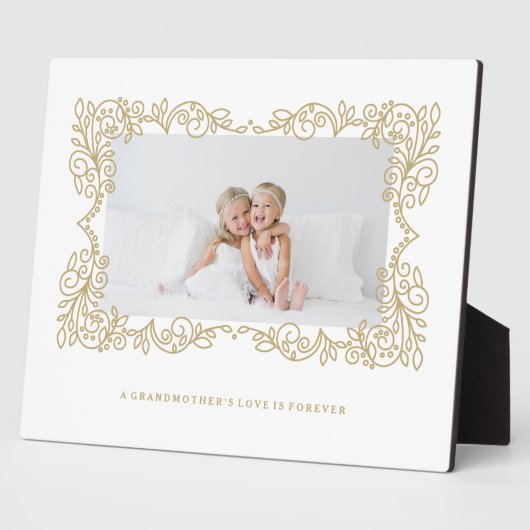 In Grandmother's Love Ornate Frame Fotoplatte (Seite)